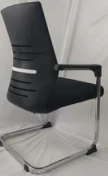 Newcity 507C-1 Chaise en maille à nœud pour salle de réunion, qualité attrayante, chaise de visiteur ergonomique, bon marché, cadre en métal chromé, chaise en maille, mousse originale, fournisseur de chaise en maille pour visiteur Foshan Chine