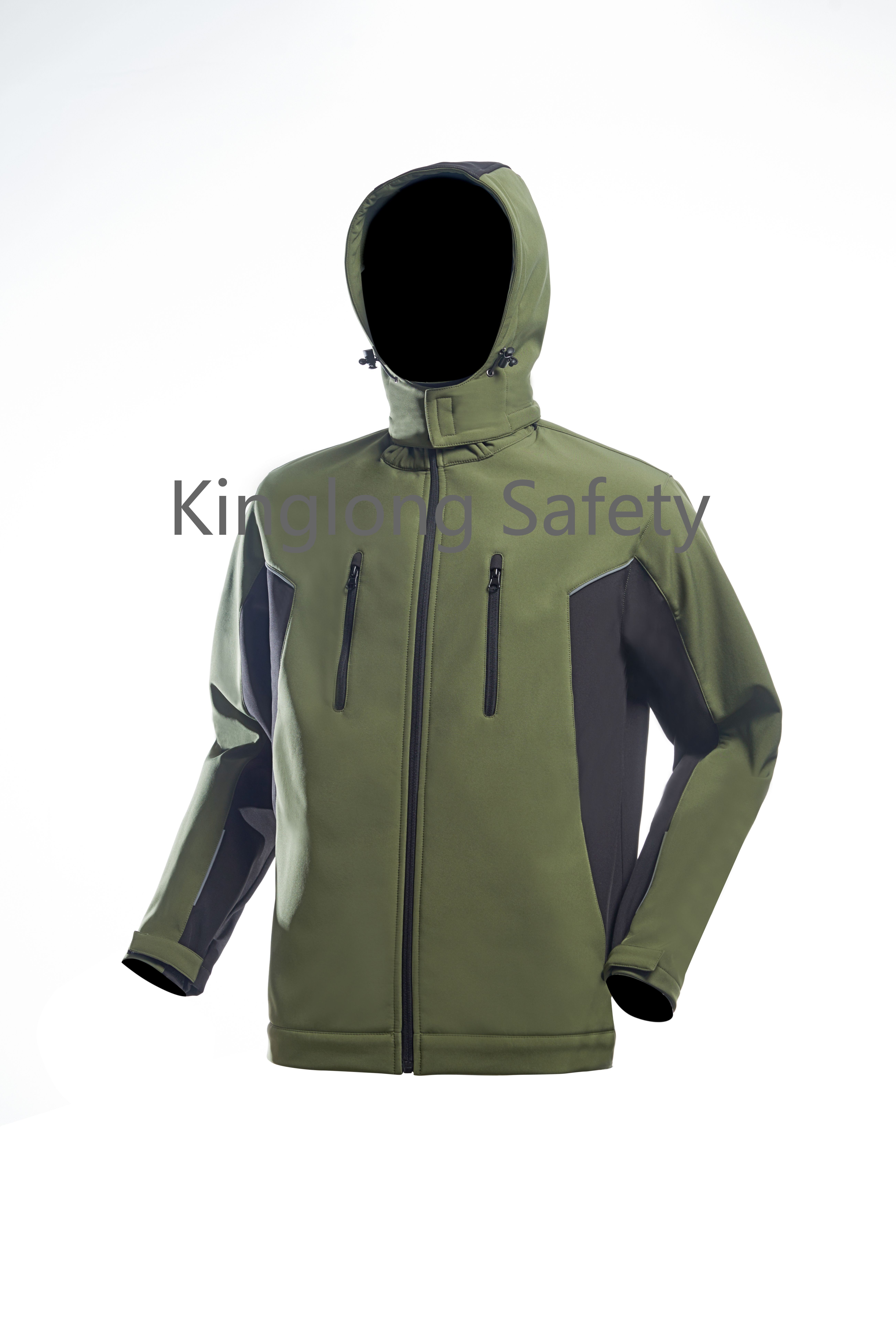 Čína Vlastní nový design 100% polyester Pánská bunda Works Soft Shell bunda Venkovní větruodolný softshellový kabát výrobce