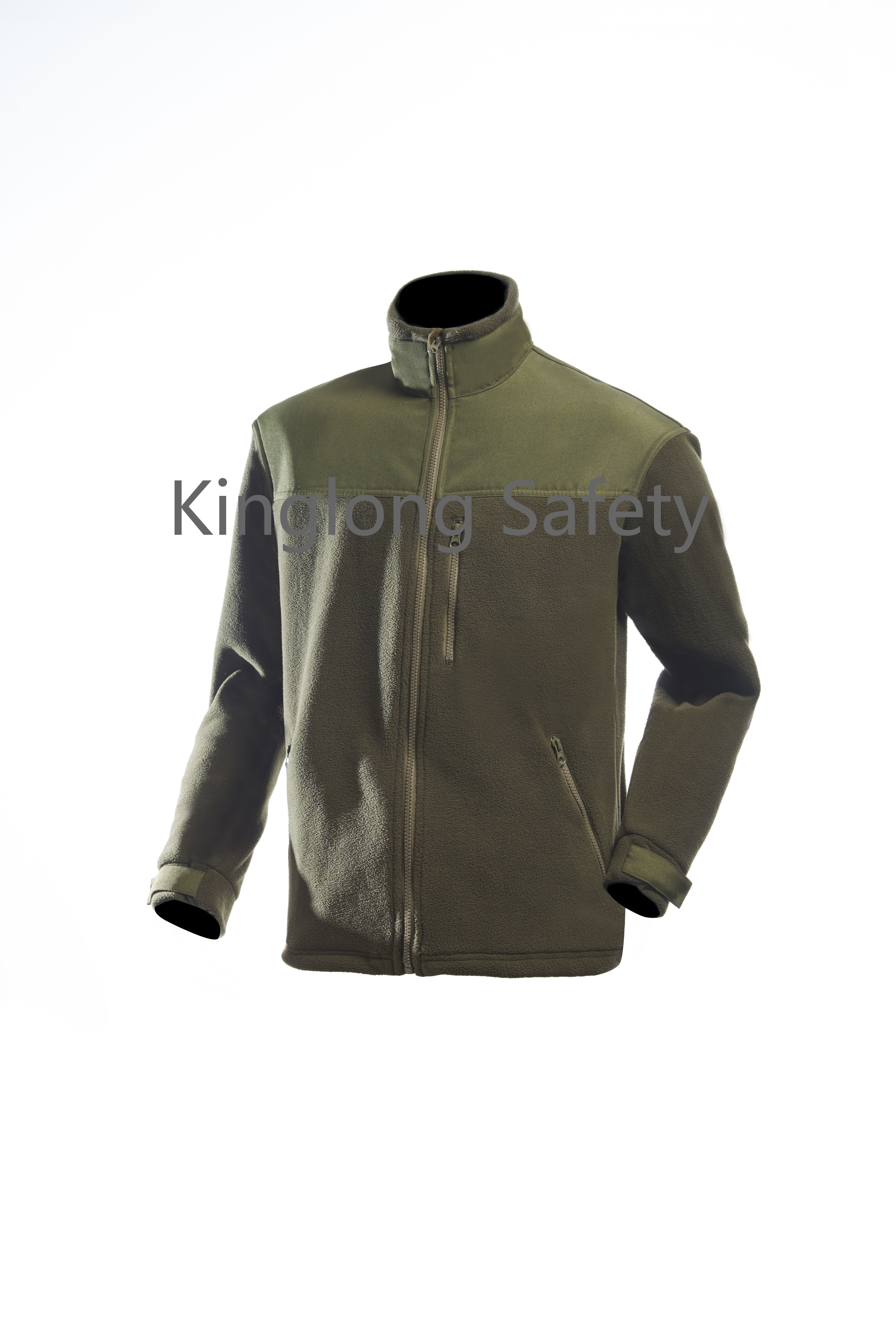 China Outdoor Workwear fleece custom design Men Reversible zipper Polar Fleece Jacket Winter Autumn Spring for men manufacturer