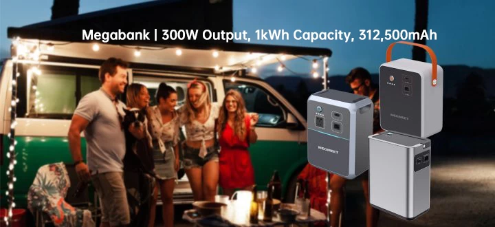 MEGMEET 300W 1KWH Портативная электростанция 3.2V BI Направленное инвертор Специальный для одной батареи LifePO4