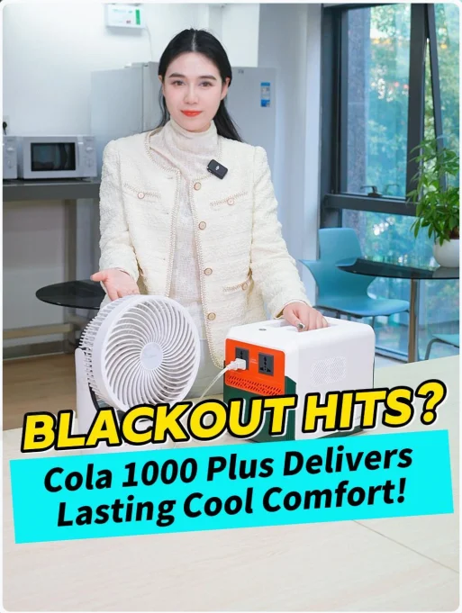 Megmeet Cola 1000 Power Station Plus Sine Wave Solar Generator for Outdoor Camping MPPT Controller