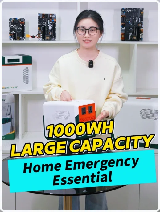 Megmeet Cola 1000 Plus 1KWh(watt-hour) solar power generator for home backup power