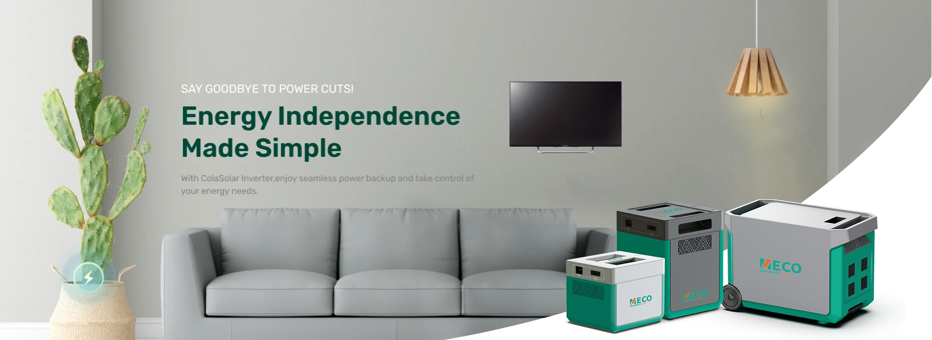 Megmeet 300W To 2200W Solar Generator For Camping Portable Power Station 3.2V single lifepo4 battery