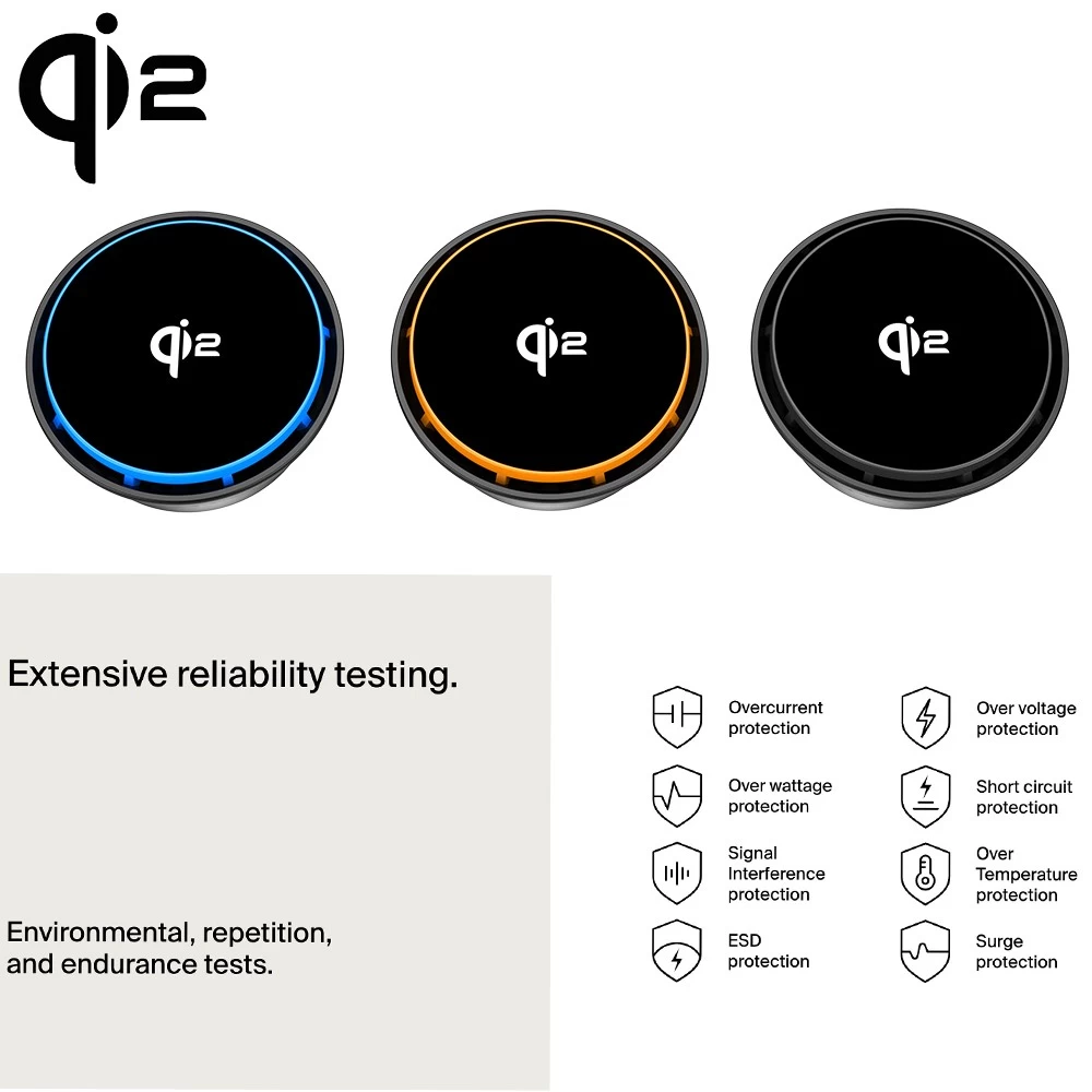 China 15W QI2 drahtloses Auto Ladegerät Hersteller