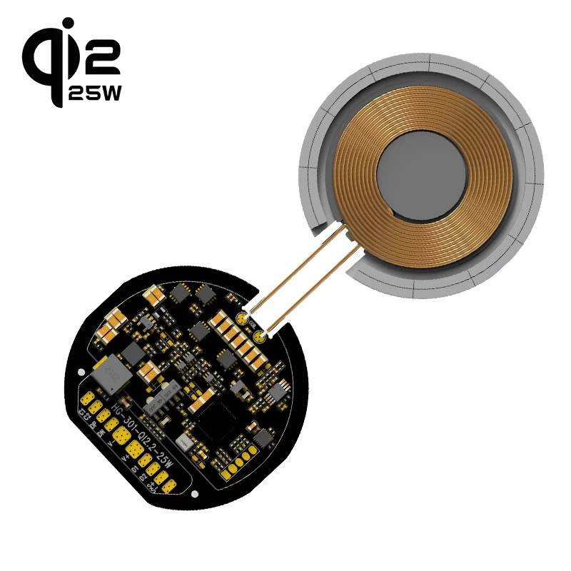 China Qi 2.2 25W Qi2 25W certified newest Qi wireless charger module manufacturer