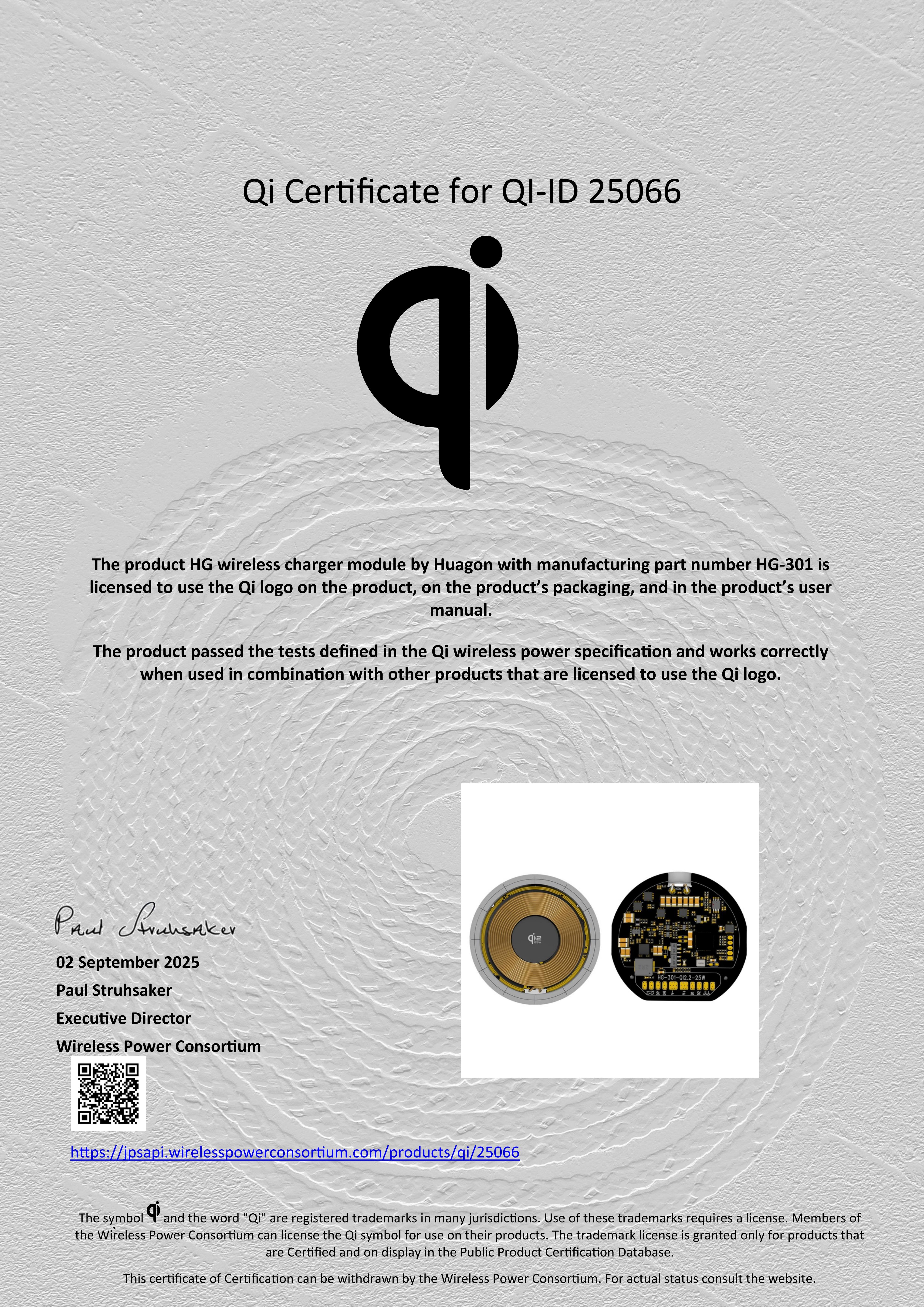 Chine Personnalisation du module de charge sans fil Chine 25W Qi2 25W fabricant