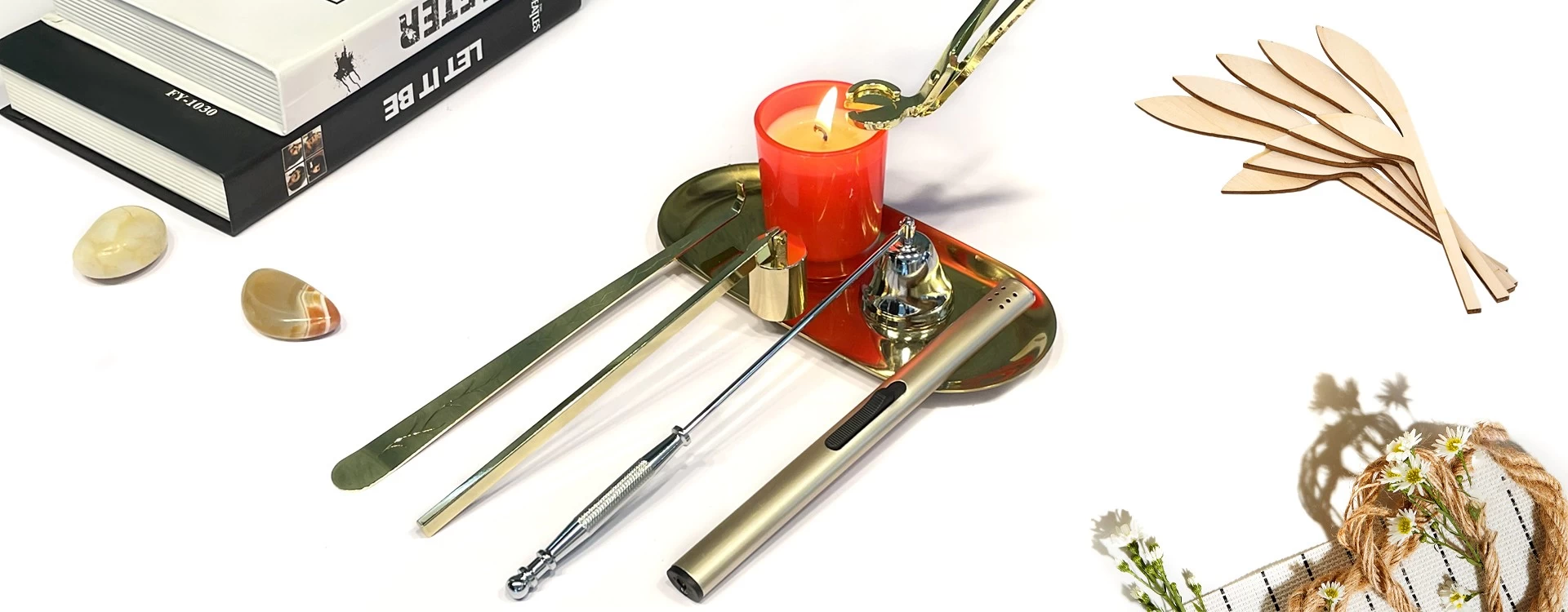 Scented Candle Tools Wick Scissors Accessory Set