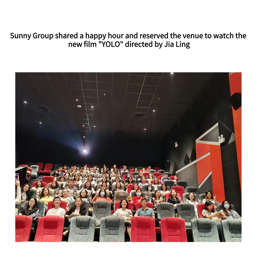 Sunny Group shared a happy hour and reserved the venue to watch the new film 