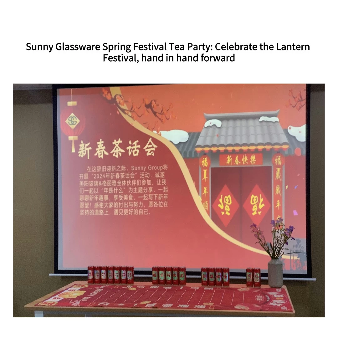 Fiesta del té del Festival de Primavera de Sunny Glassware