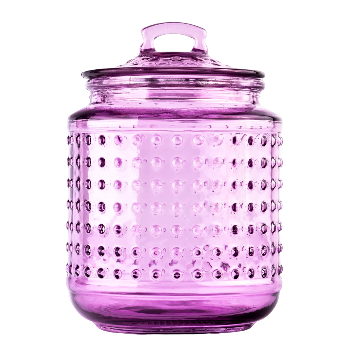 China Luxury empty purple spot glass candle jar with lids for home decor manufacturer