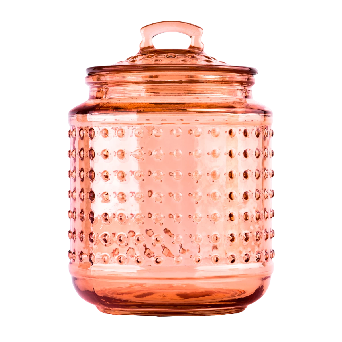 China Custom orange spot glass candle jar with lids wholesaler manufacturer