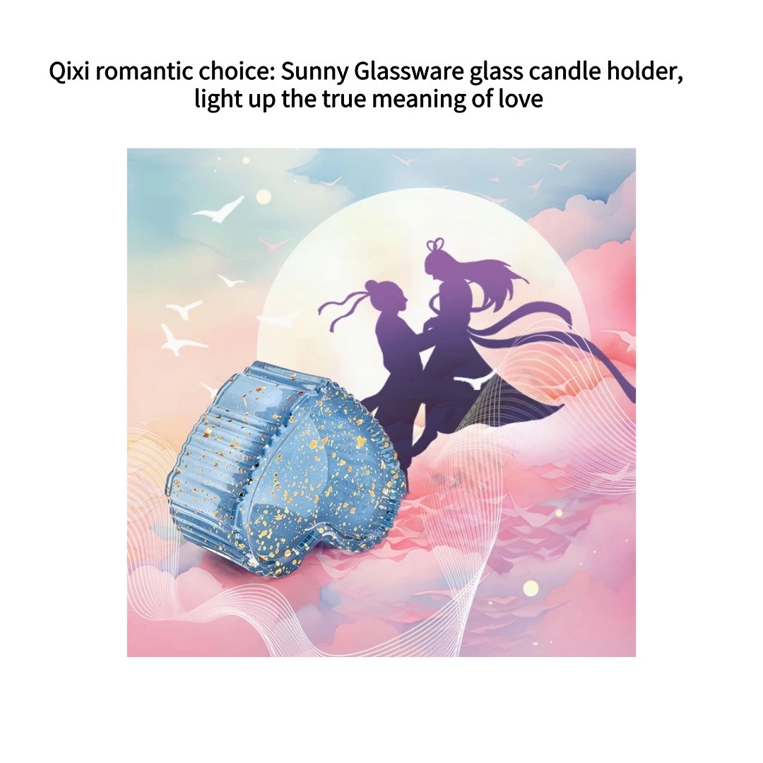 Qixi romantic choice: Sunny Glassware glass candle holder, light up the true meaning of love