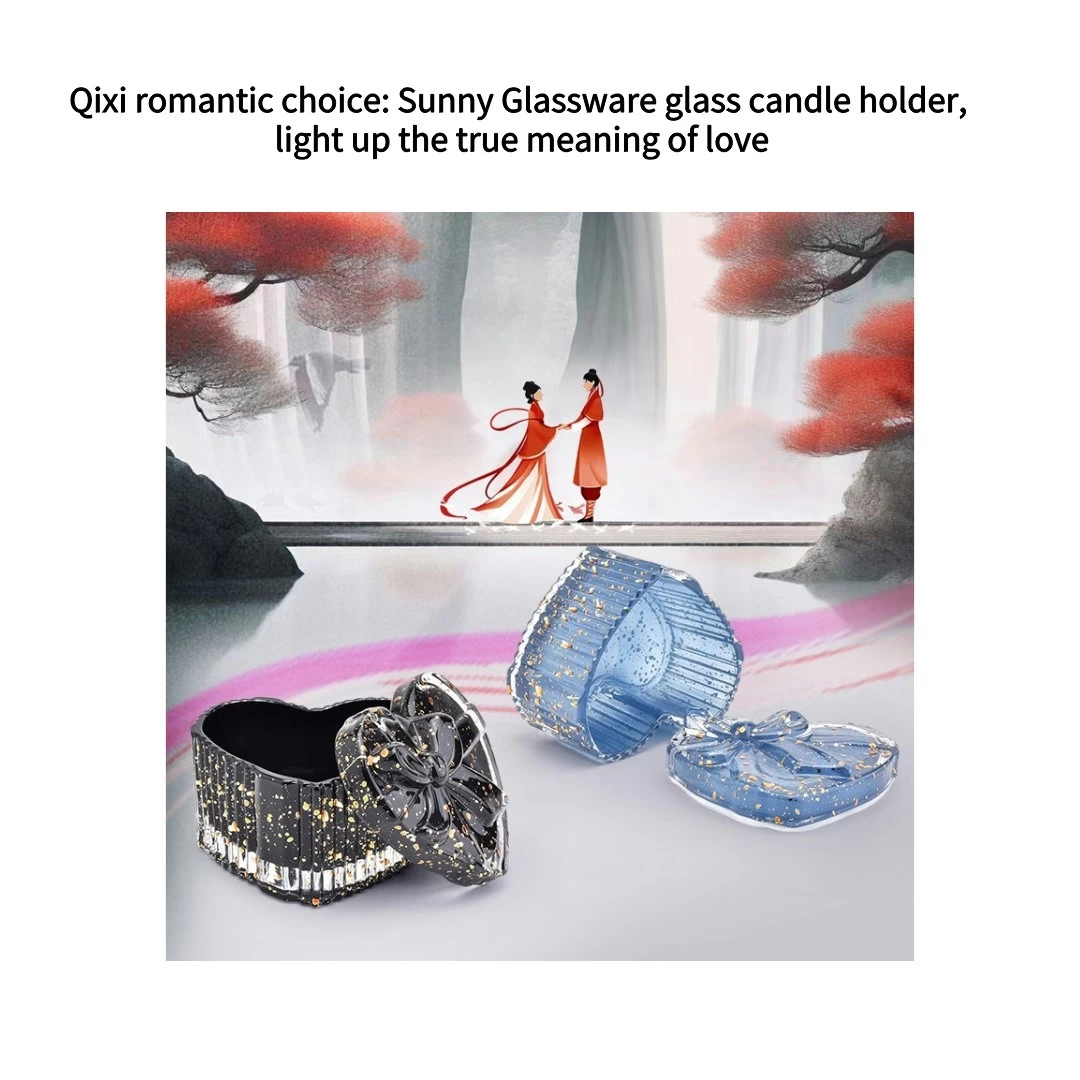 Qixi romantic choice: Sunny Glassware glass candle holder, light up the true meaning of love