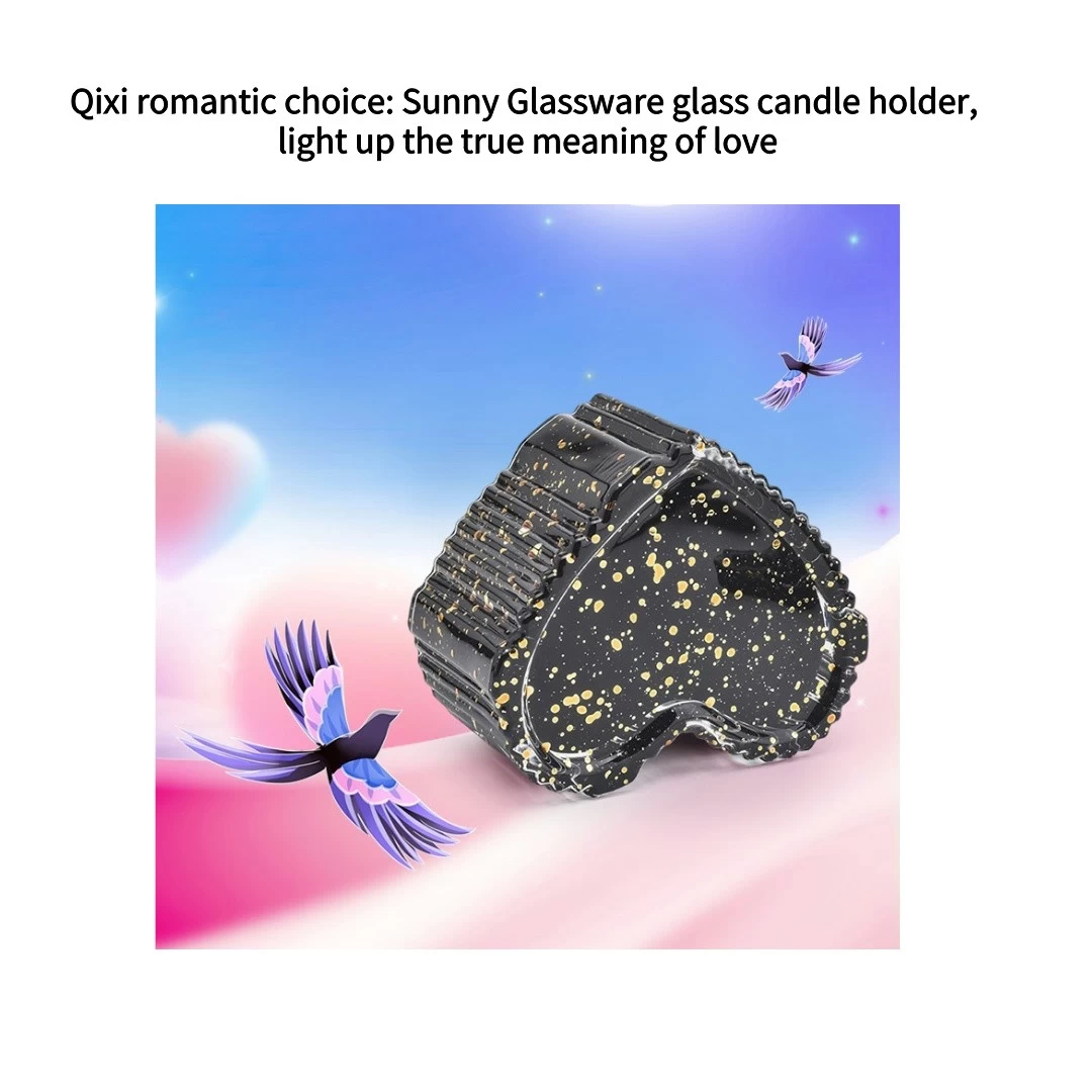 Qixi romantic choice: Sunny Glassware glass candle holder, light up the true meaning of love