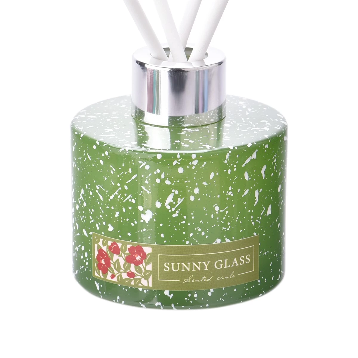 Luxury Private Label Turquoise Christmas Glass Diffuser Bottles Home Decor