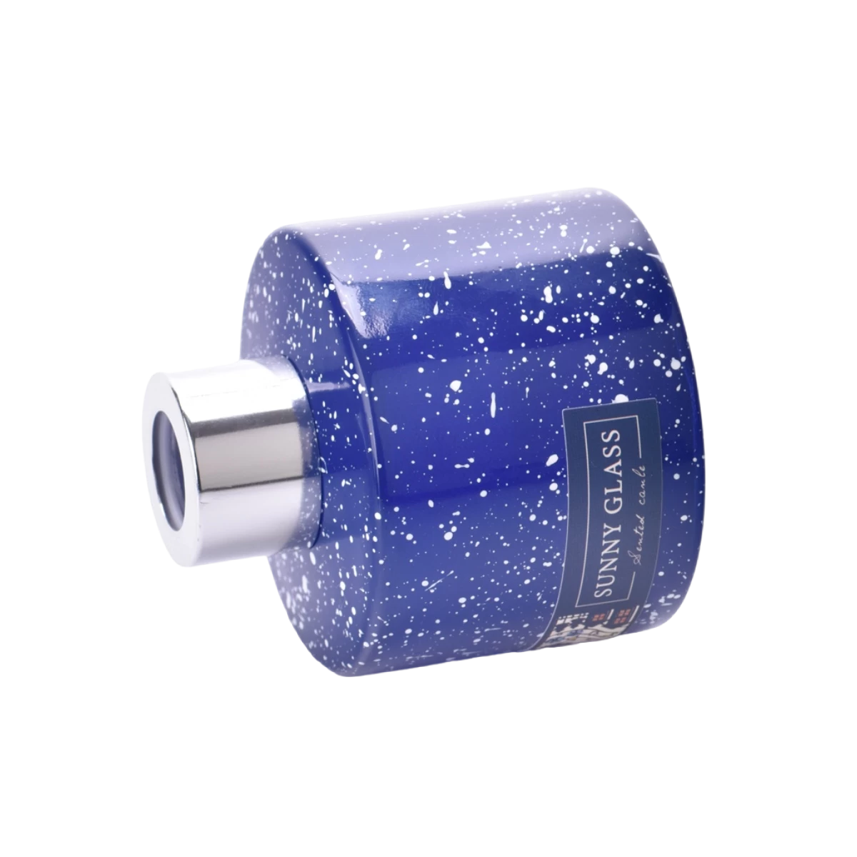 China New design Christmas decoration dark blue glass diffuser bottle manufacturer manufacturer