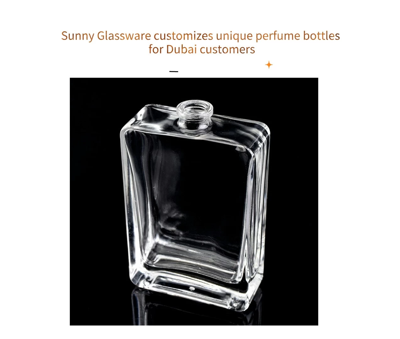 Pinasadya ng Sunny Glassware ang mga natatanging bote ng pabango para sa mga customer ng Dubai