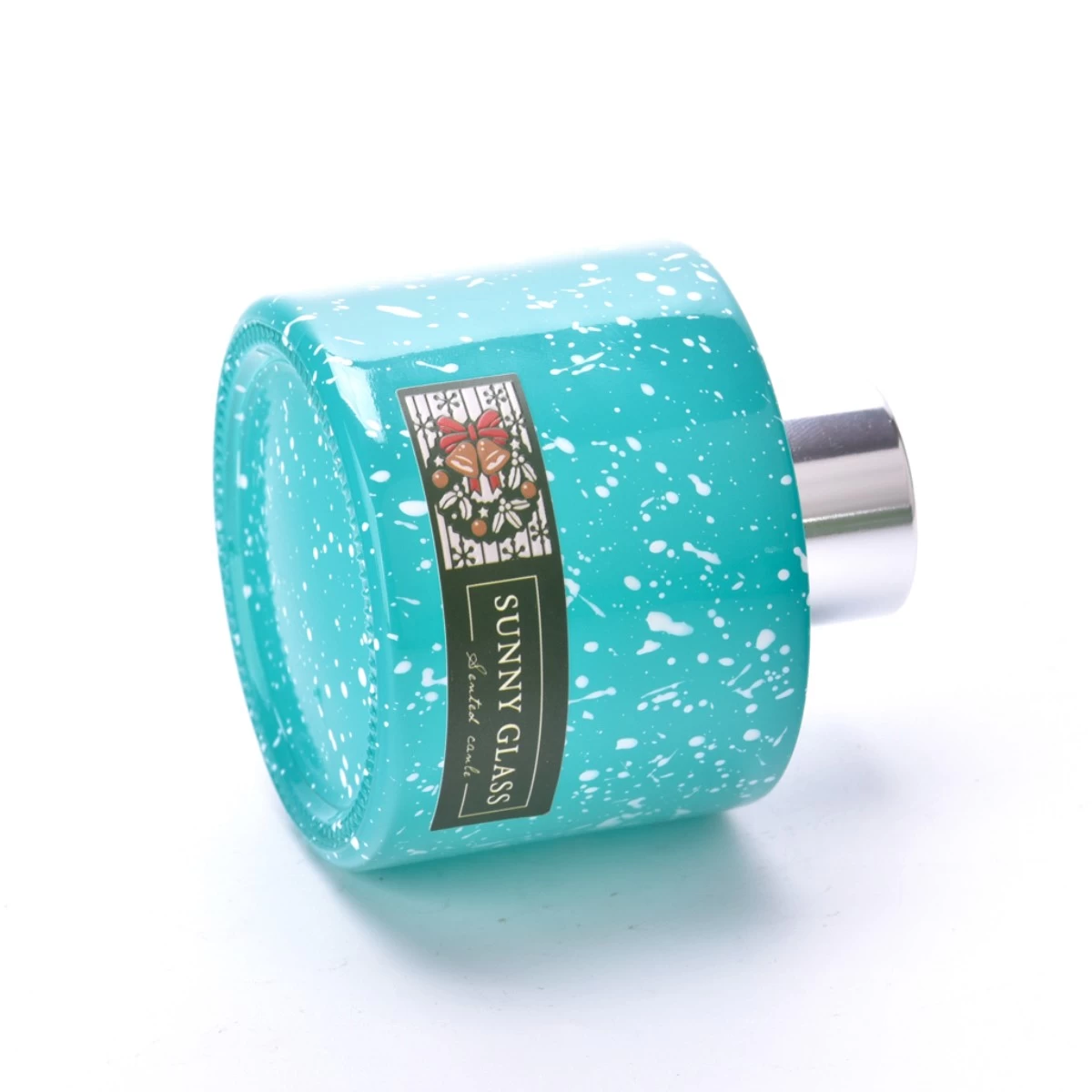 China Luxury Private Label Turquoise Christmas Glass Diffuser Bottles Home Decor manufacturer
