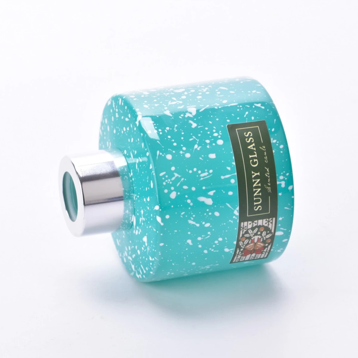 China Luxury Private Label Turquoise Christmas Glass Diffuser Bottles Home Decor manufacturer