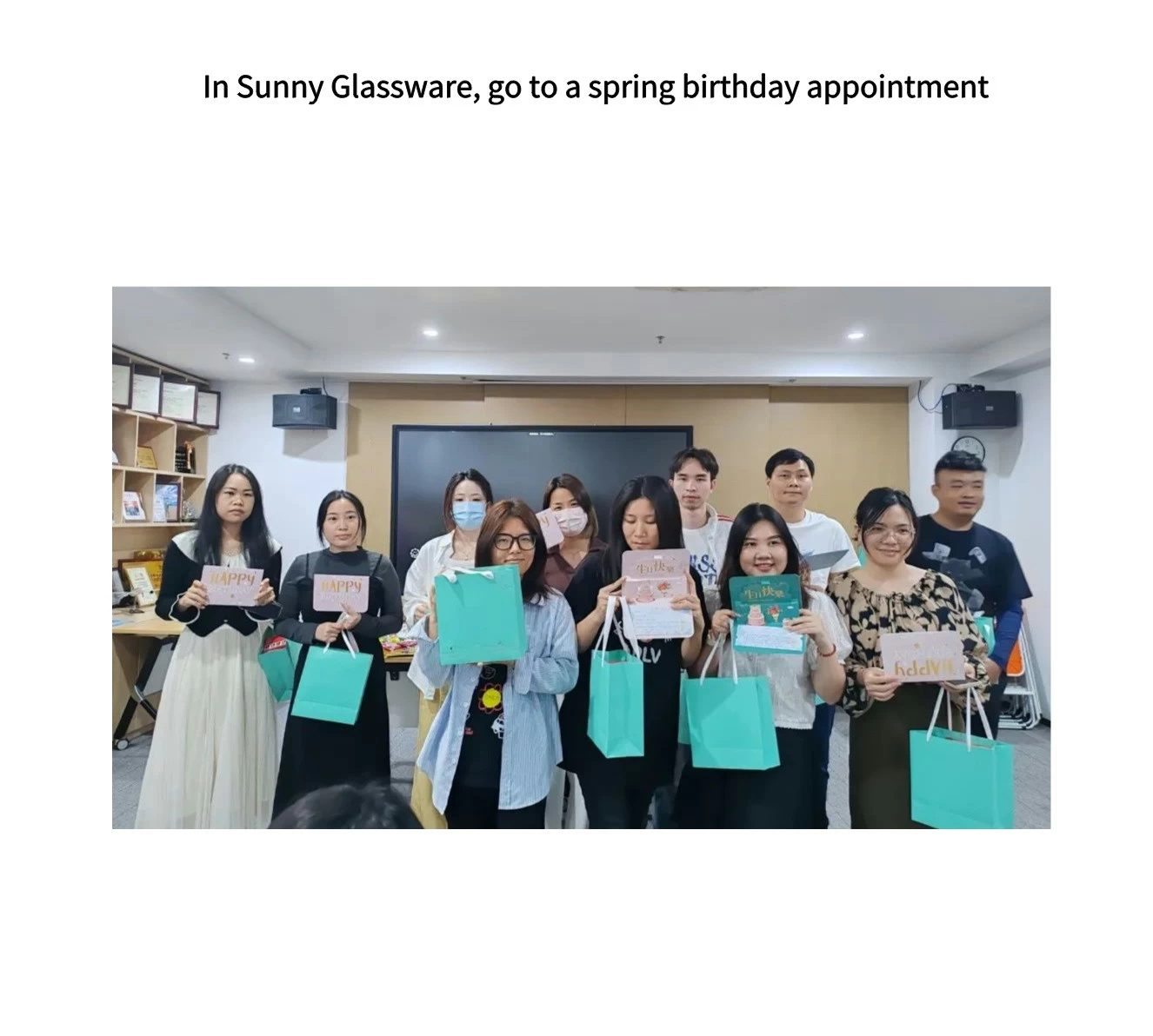 In Sunny Glassware, go to a spring birthday appointment