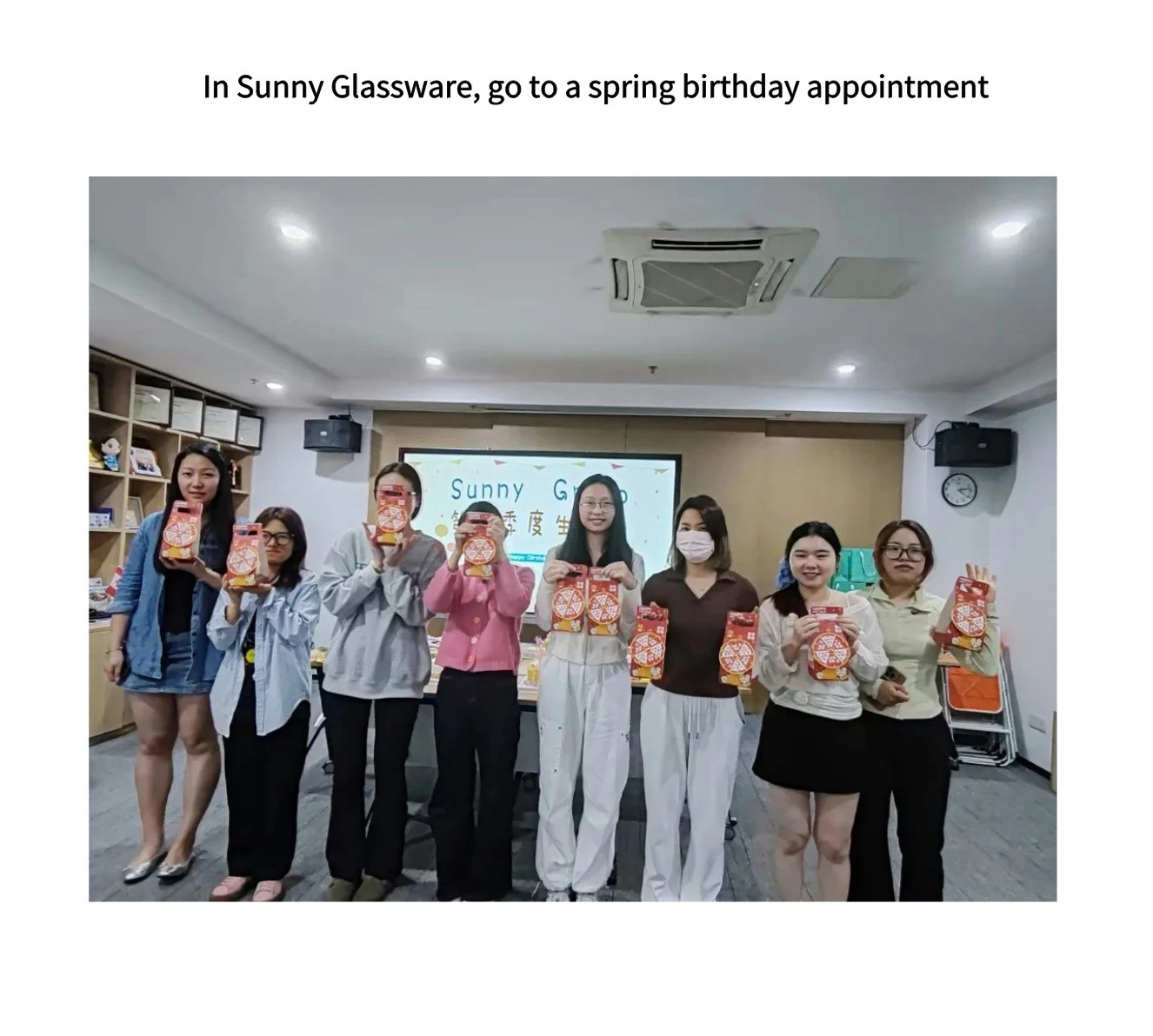 In Sunny Glassware, go to a spring birthday appointment