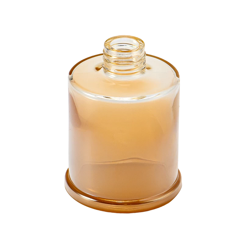 China Luxury Electroplated Gradient Colored glassware Scented Glass Diffuser Bottles manufacturer