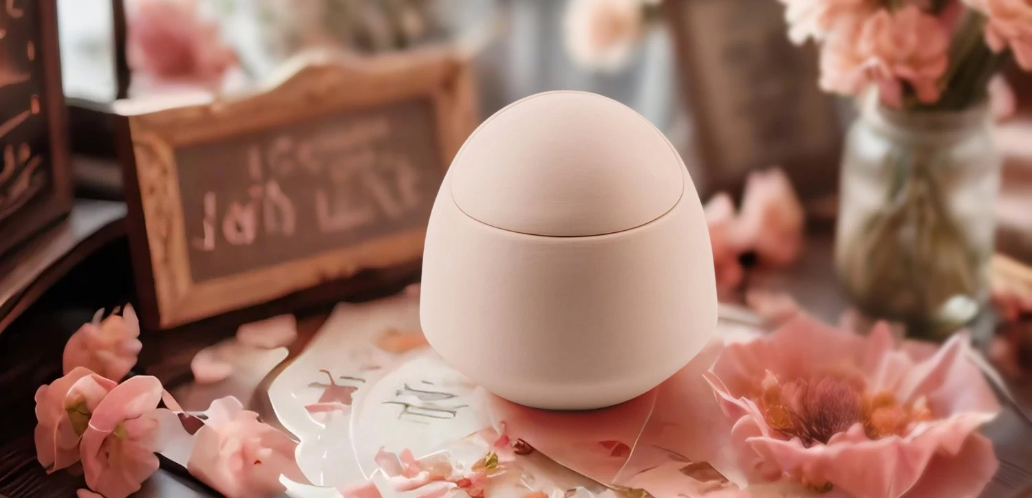 Mother's Day limited edition ceramic candle cans with lids wholesale-Pink