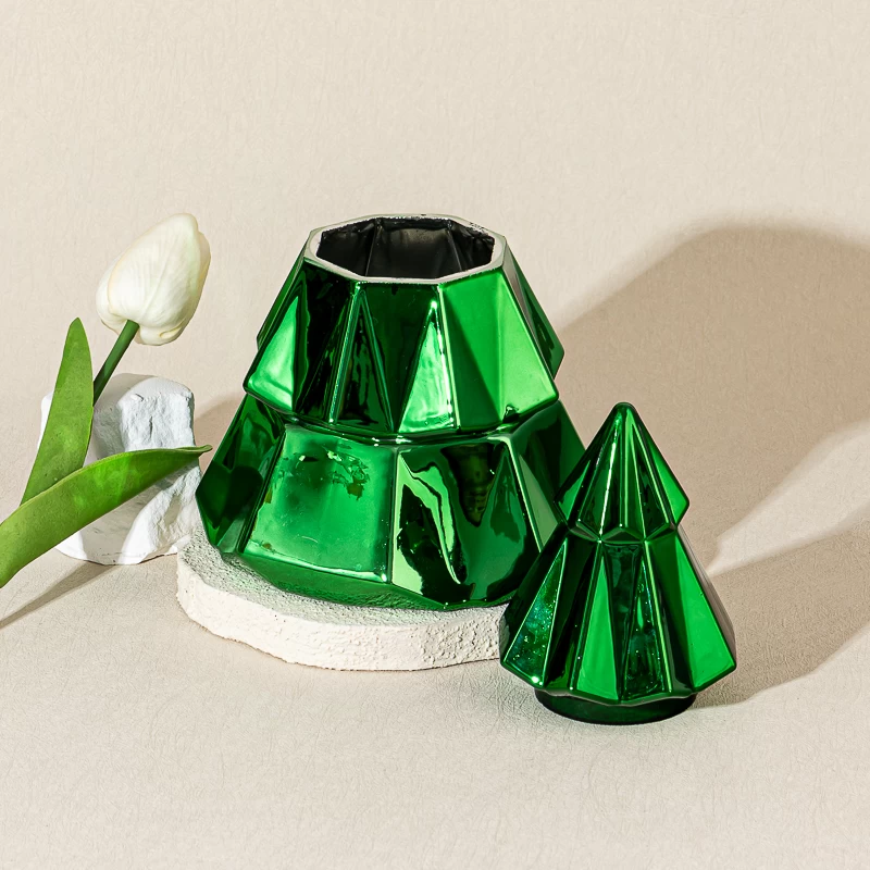 Luksus brugerdefineret juletræ glas lyskrukker med låg