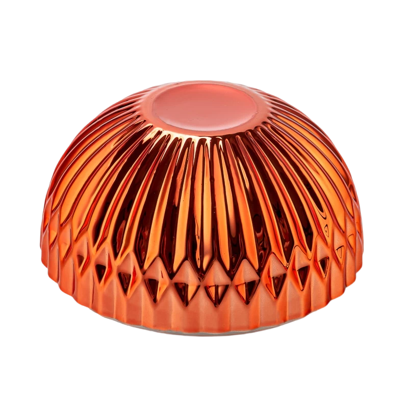 Tsina Bilog na hugis glass candle vessel na may mga lids para sa dekorasyon sa bahay Manufacturer