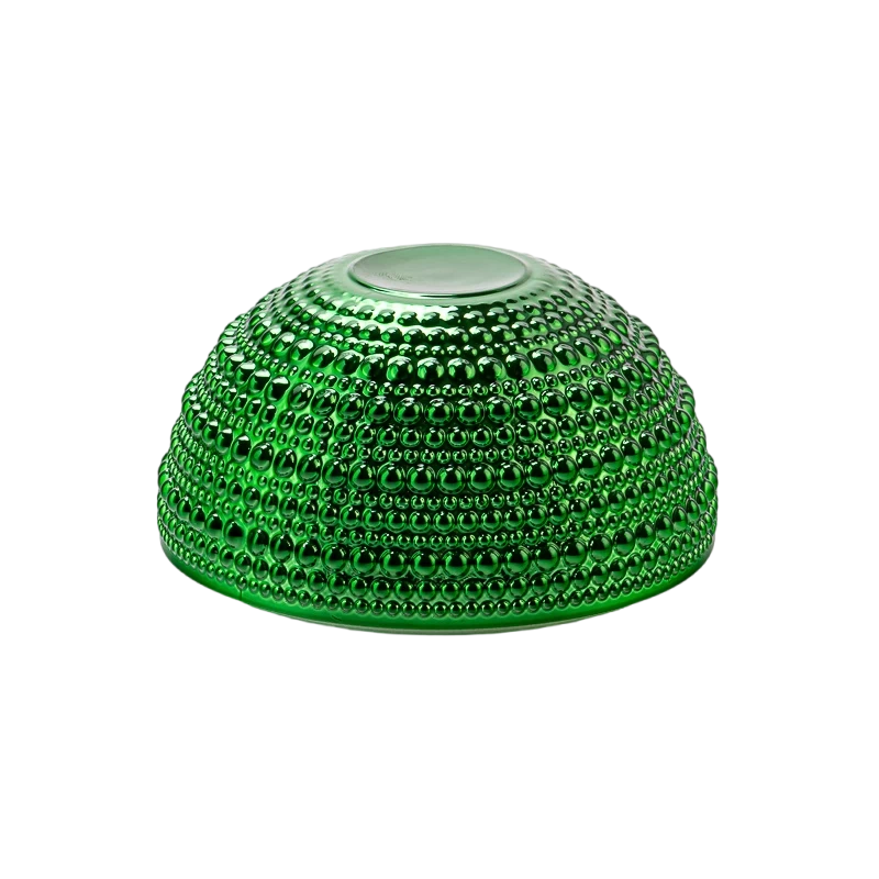 China Christmas spherical glass wax candle jar with lid candle container manufacturer