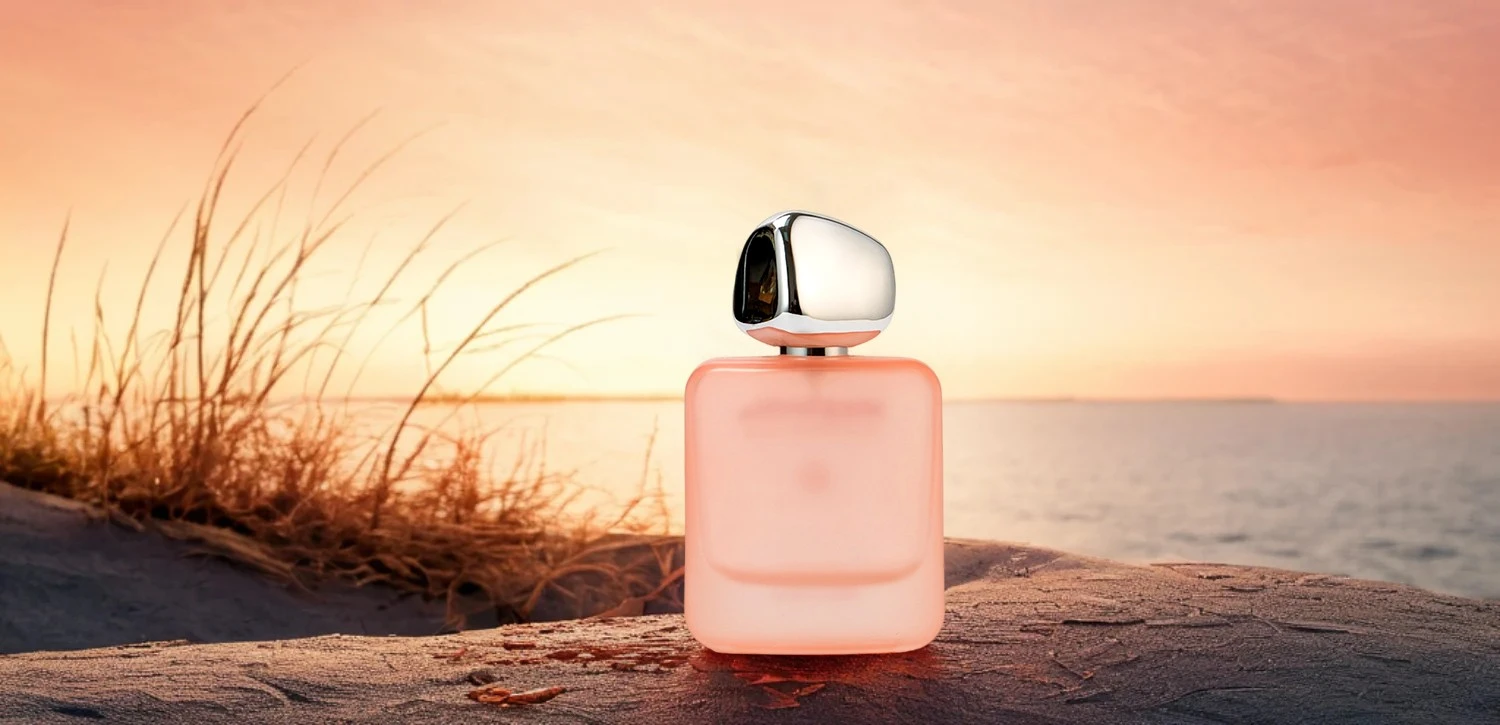 Wholesale matte powder square silver cap exquisite refillable spray perfume bottle