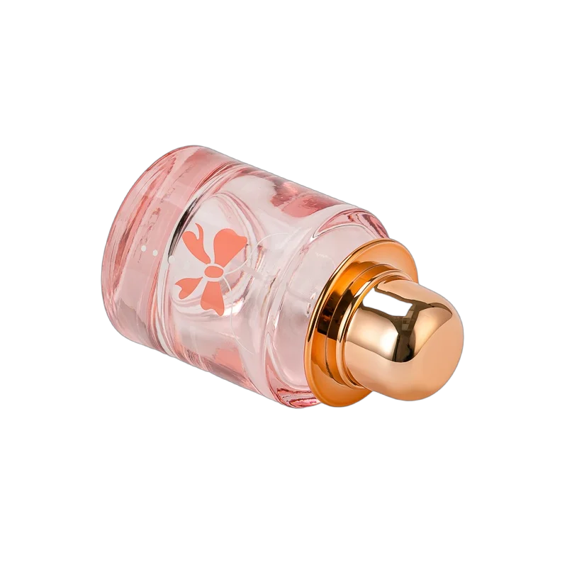 China Wholesale hat bow glass perfume bottles with perfume compartments manufacturer