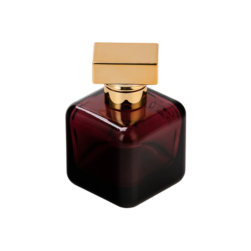 China Customized red square perfume bottle fragrance storage container manufacturer