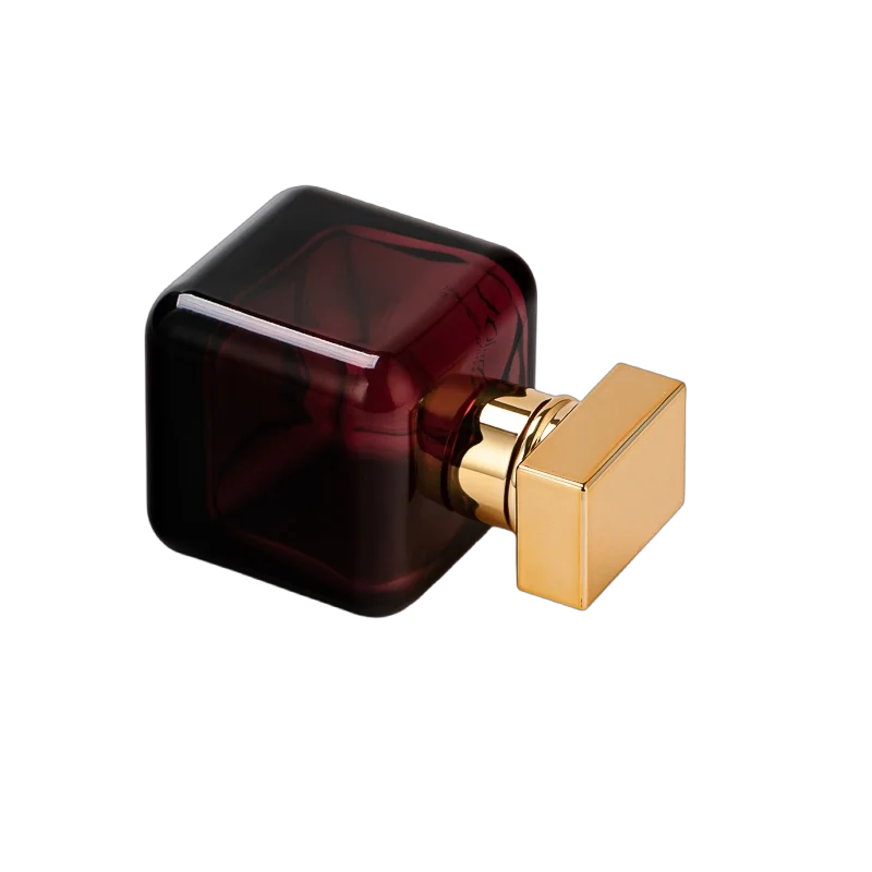 China Customized red square perfume bottle fragrance storage container manufacturer