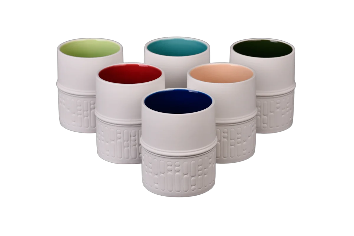 Wholesale simple and elegant ceramic candle jars with lids