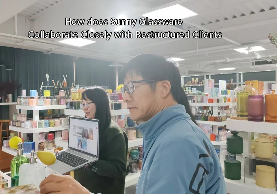 How does Sunny Glassware collaborate closely with restructured clients to jointly secure an 8 million US dollar order