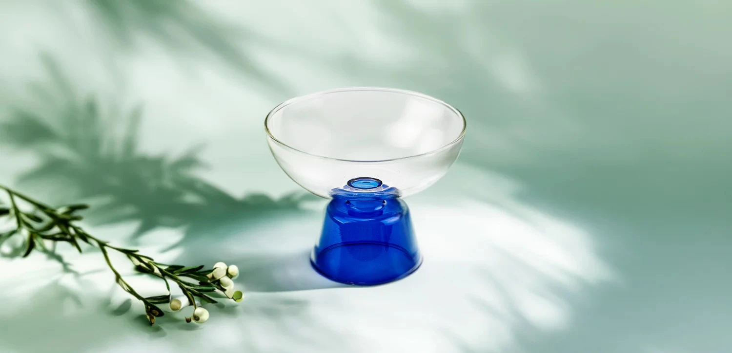 Luxury custom light luxury high borosilicate dessert smoothie fruit cup