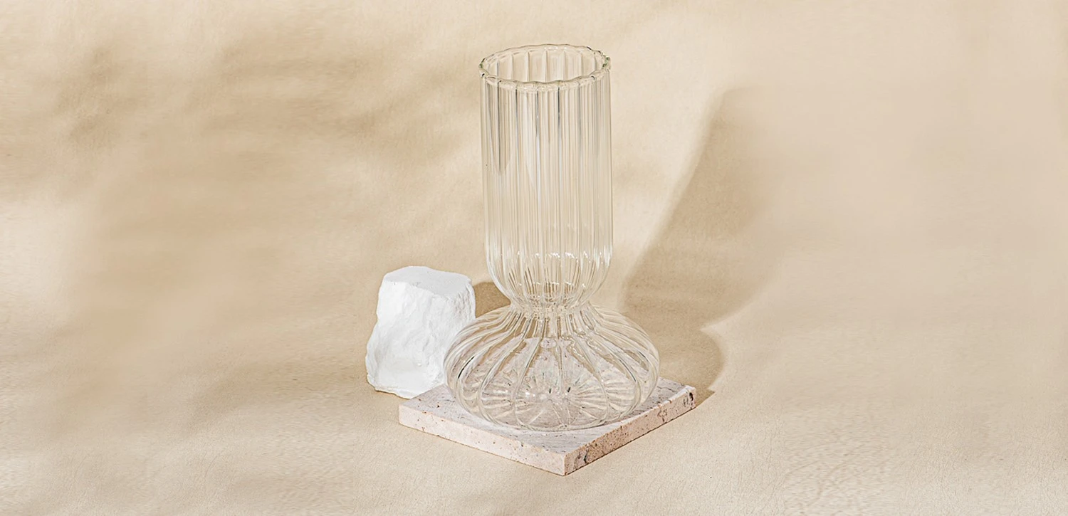 Luxury custom bubble spherical vase decoration living room flower arrangement