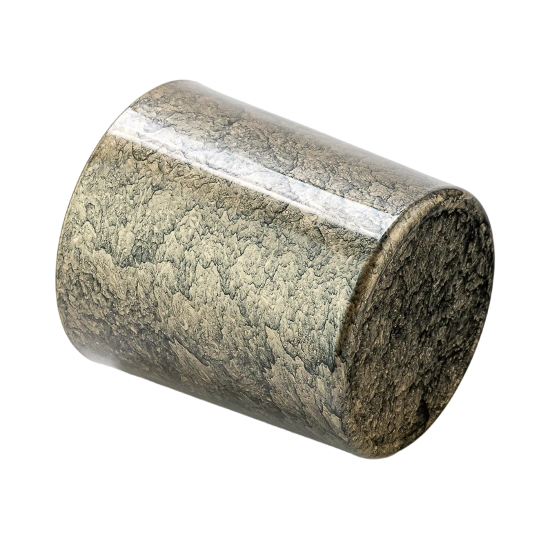 China Customized handmade texture gold foil glass candle jar manufacturer