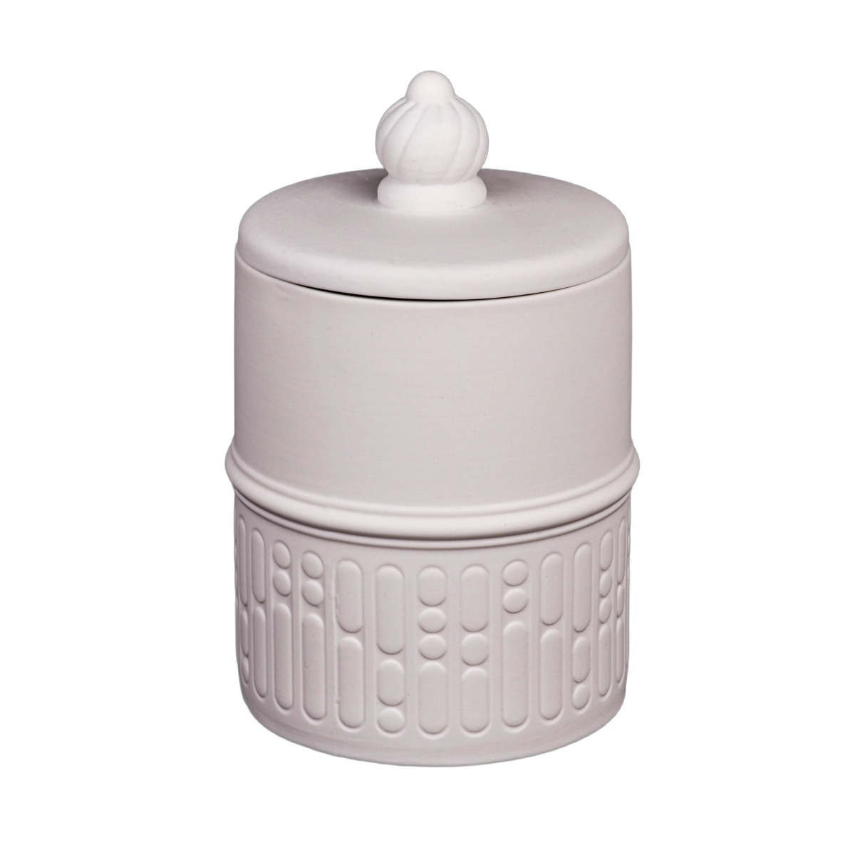 China Luxury custom-made pure white ceramic glass candle holder with a lid for candle making manufacturer