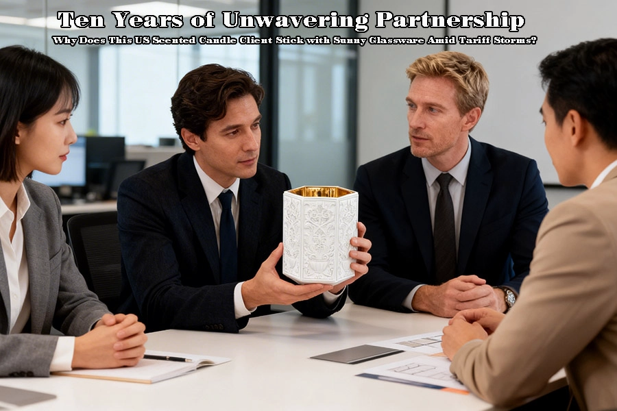 Ten Years of Unwavering Partnership: Why Does This US Scented Candle Client Stick with Sunny Glassware Amid Tariff Storms