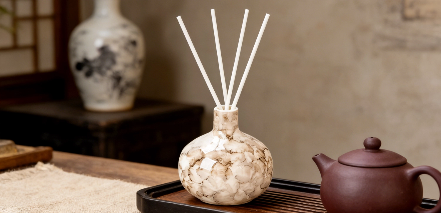 Wholesale Hand-Glazed Ceramic Reed Diffuser Bottles For Bedrooms