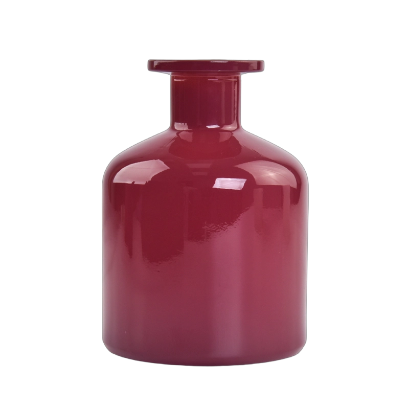Custom Glossy Red Glass Aroma Bottles for Bulk Orders