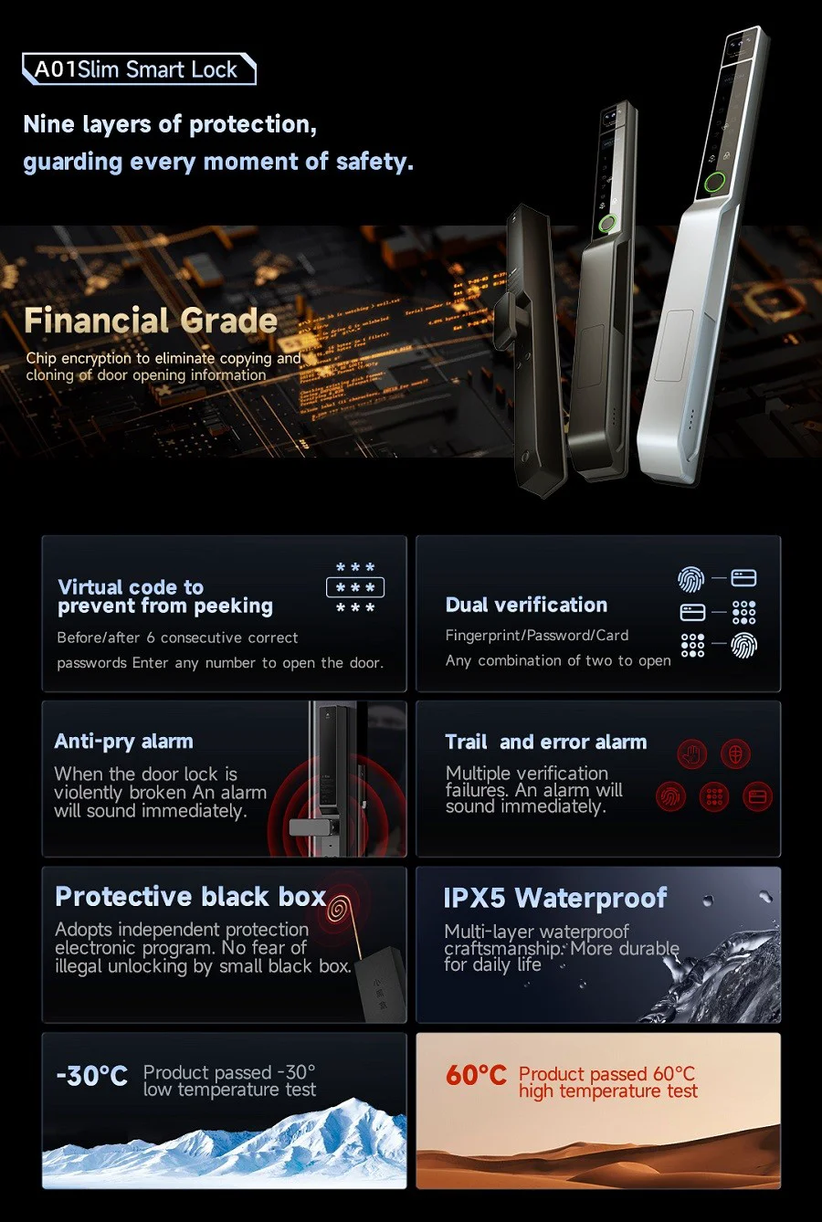 Glass Door Smart Lock factory