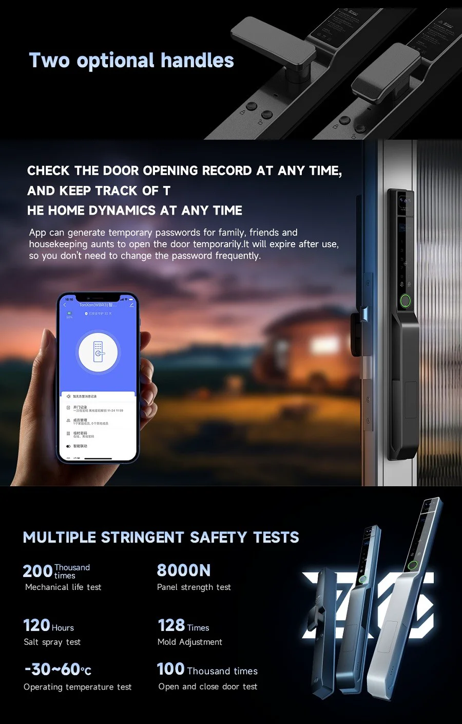 Smart Glass Door Lock Manufacturer China