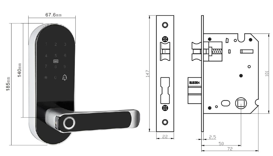 vacation rental keyless entry lock system