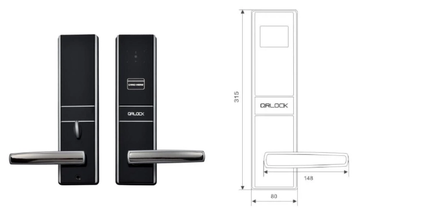 china bluetooth qr code door lock factory