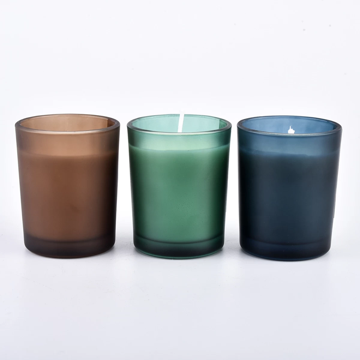 votive glass candle holders colored small vessels