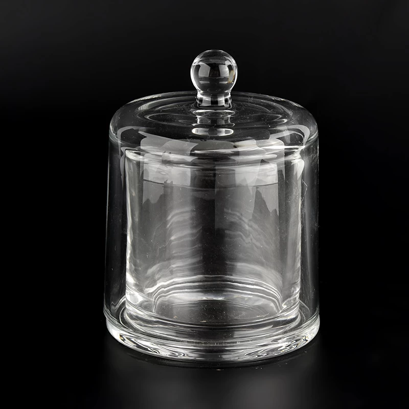 glass cloche dome candle jars with lids