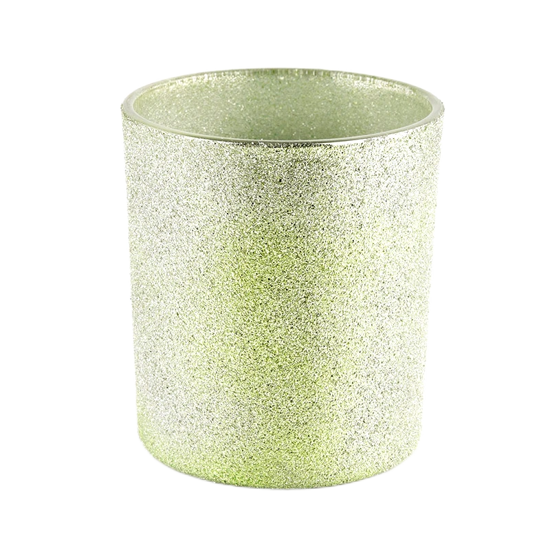 China Custom Glass Candle Holder Luxury Light Gold Candle Jars Glass manufacturer